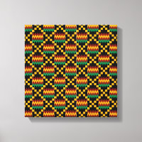 Ropa de Kente negra, verde, roja y amarilla