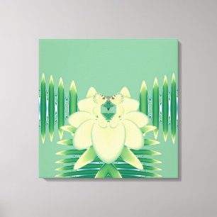 Lienzo Rosa amarilla