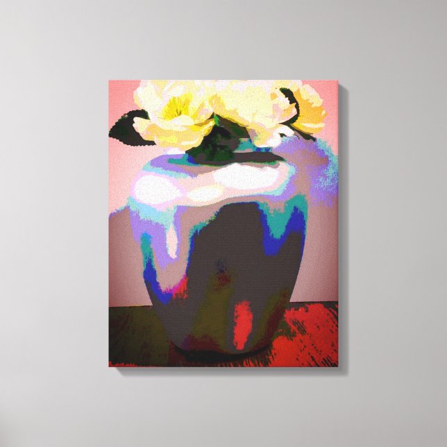 Lienzo Rosa amarilla de Texas (Anverso)