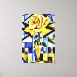 Lienzo Rosa Amarilla En Vida De Luminosidad Geométrica De