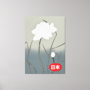 Lienzo Rosa blanca japonesa