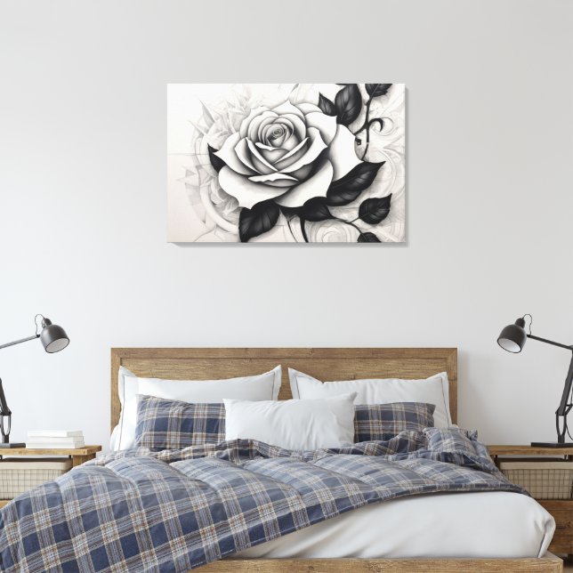 Lienzo Rosa Branca Abstrata (Insitu(Dormitorio))