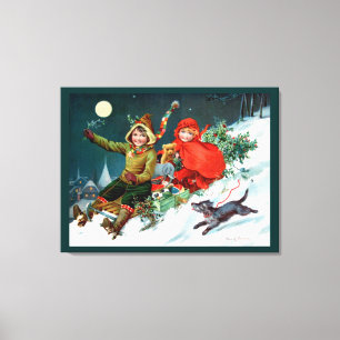 Lienzo Rosa C. Petherick: Compras de Navidades