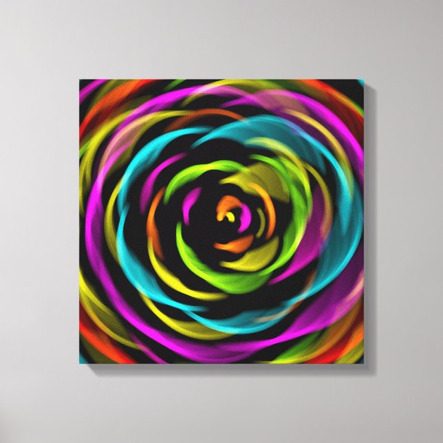 Lienzo Rosa de amor (Anverso)