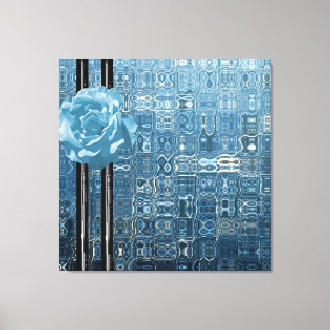 Lienzo Rosa de hielo azul para bebés (Anverso)