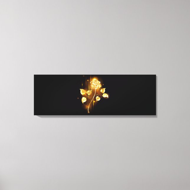 Lienzo Rosa de oro (rosa de oro) (Anverso)