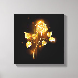 Lienzo Rosa de oro (rosa de oro)