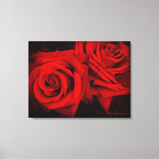 Lienzo Rosa Kardinal：Canvas Print (Anverso)