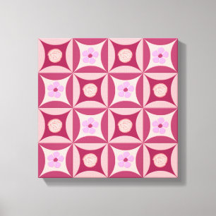 Lienzo Rosa MoonStone y flor de cerezo en la puerta