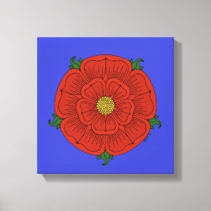 Lienzo Rosa Roja de Lancaster