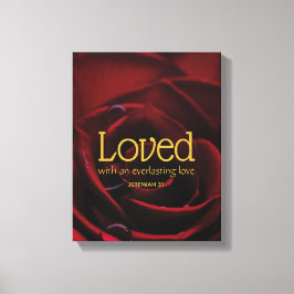 Lienzo Rosa roja de San Valentín, un cristiano querido