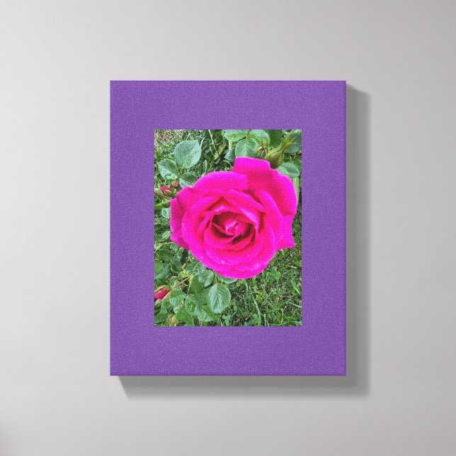 Lienzo Rosa rosa nº 3 (Anverso)