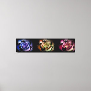 Lienzo Rosa Triptych