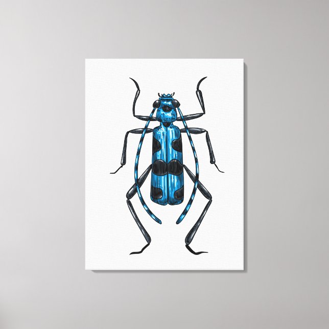 Lienzo Rosalia Alpina beetle (Anverso)