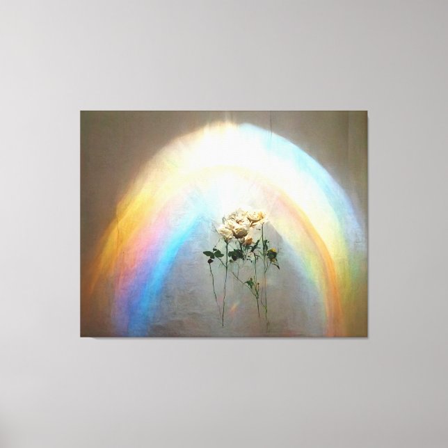 Lienzo Rosas arcoiris del cielo por Lindsey Rosa Putnam (Anverso)
