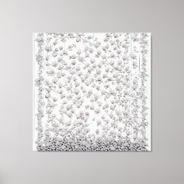 Lienzo Rosas blancas A