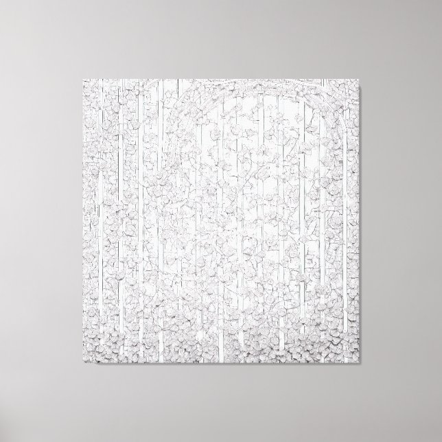 Lienzo Rosas blancas E (Anverso)