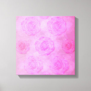Lienzo Rosas de acuarela PINK