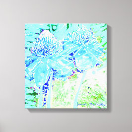 Lienzo Rosas de agua azul turquesa mágica Resort