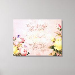 Lienzo Rosas de fe, amor y esperanza