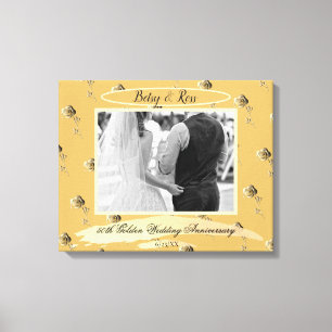 Lienzo rosas del "50° Aniversario del Boda de Oro"