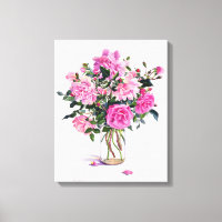 Rosas en una jarra de vidrio