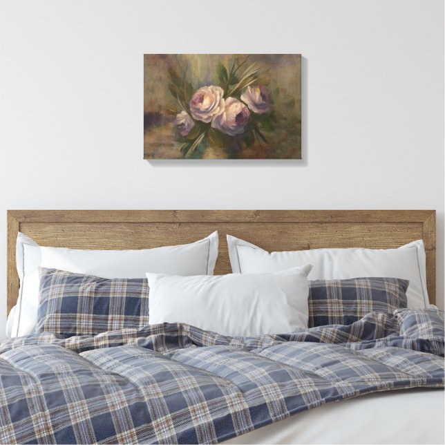 Lienzo Rosas Pintadas 18" x 12"  (Insitu(Dormitorio))