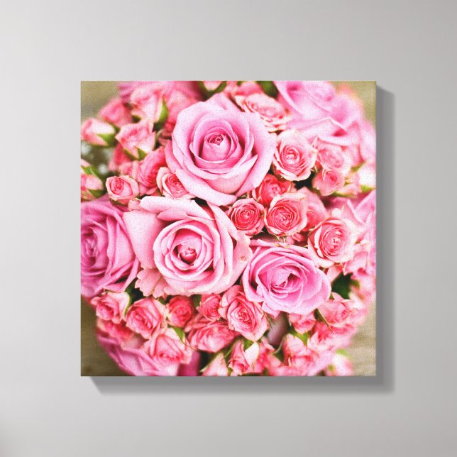 Lienzo Rose Bouquet Flower (Anverso)