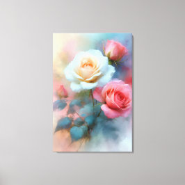 Lienzo Roses Buquet Canvas Print