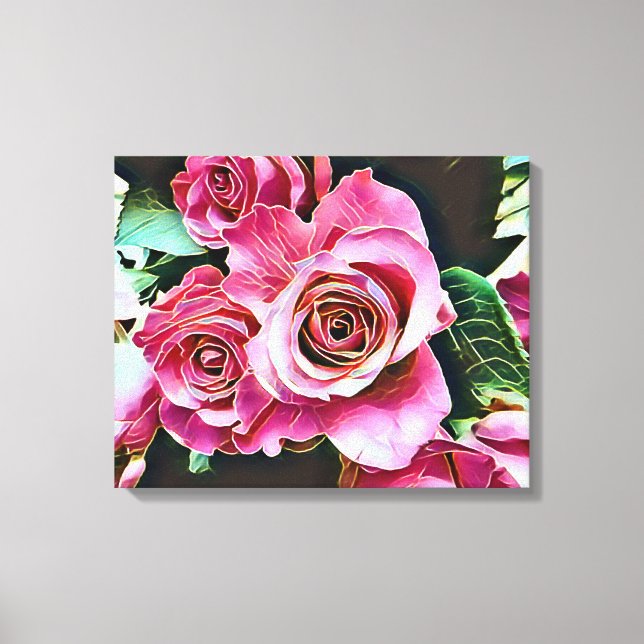 LIENZO ROSES DE PINK (Anverso)
