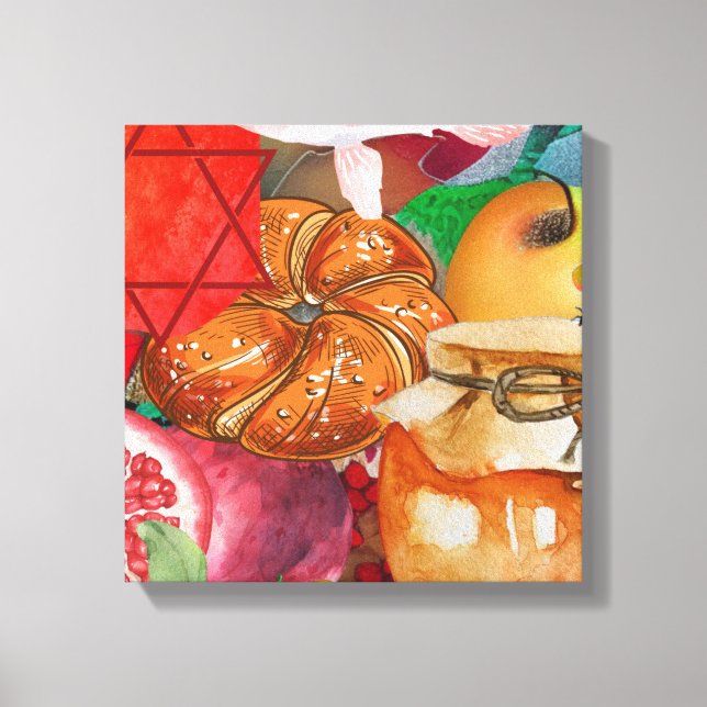 Lienzo Rosh Hashanah Canvas Art (Anverso)