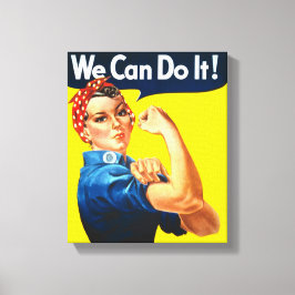 Lienzo Rosie the Riveter (Poster icónico) (¡Podemos hacer