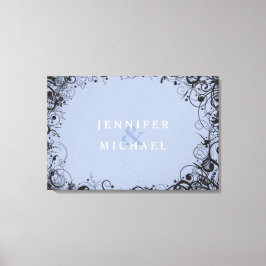 Lienzo RÓTULO de Boda judío SPIRALS & STARS