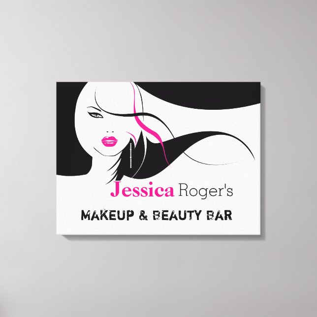 Lienzo Rótulo de empresa de personalizable/arte de pared (Anverso)