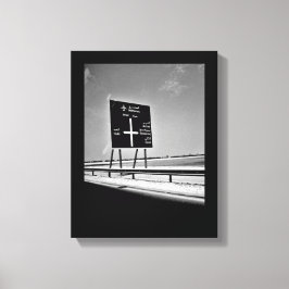 Lienzo Rótulo de la autopista de Bahréin