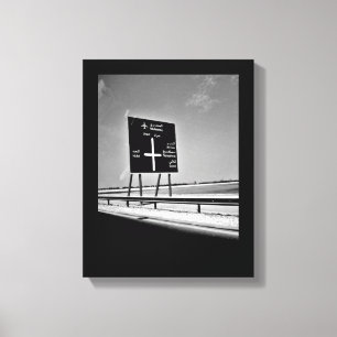 Lienzo Rótulo de la autopista de Bahréin