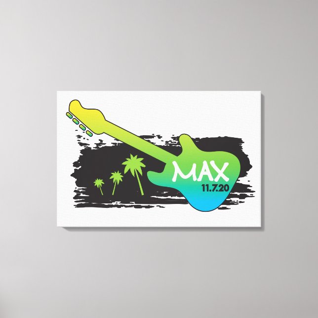 Lienzo RÓTULO de Mitzvah de MAX en placa2 (Anverso)