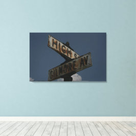 Lienzo Rótulo de Vintage Street