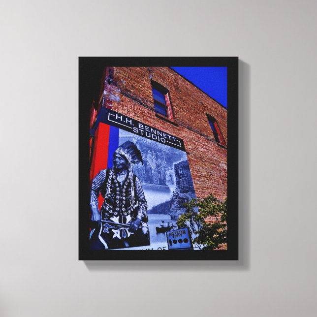 Lienzo Rótulo nativo americano (Anverso)