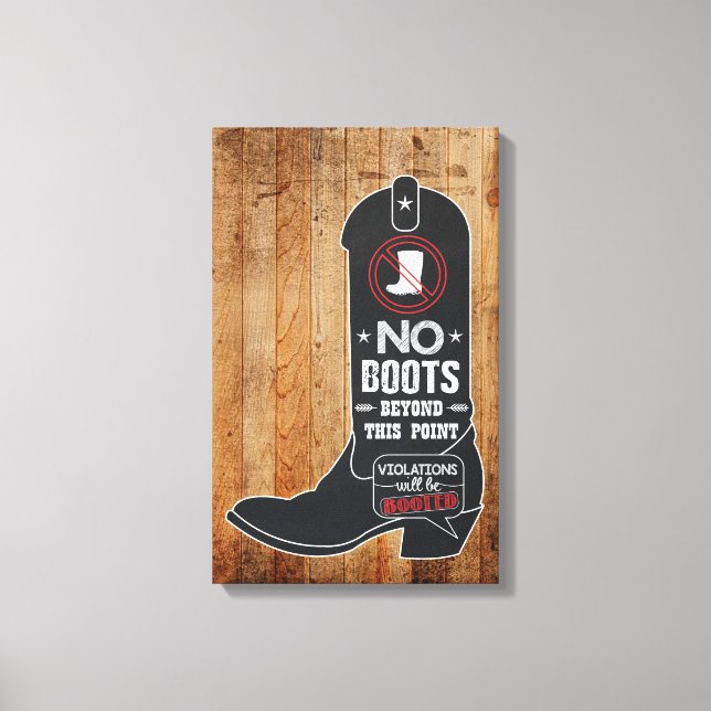 Lienzo Rótulo Rústico de Entrada de Cartón (Anverso)