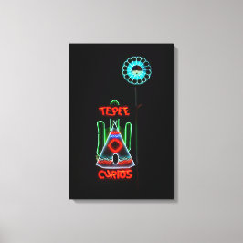 Lienzo Rótulo Tepee Curios Neon, Tucumcari, Nuevo México