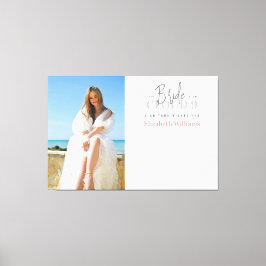 Lienzo Rótulo tus deseos Foto Bridal Shower Guest Book