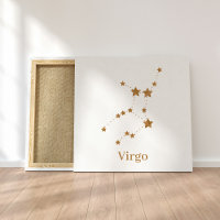 Rótulo Zodiaco moderno Virgo de Oro | Tierra de el