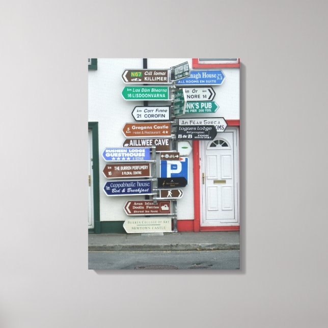 Lienzo Rótulos de la calle irlandesa (Anverso)