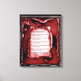 Lienzo Rótulos De Los Niños