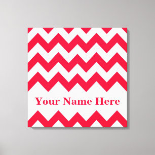 Lienzo Rouge Bold Chevron con nombre en Emporio Moffa