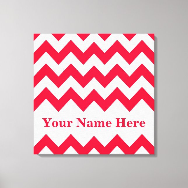 Lienzo Rouge Bold Chevron con nombre en Emporio Moffa (Anverso)