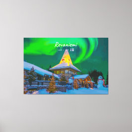 Lienzo Rovaniemi, Finlandia - Aurora Mágica
