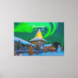 Lienzo Rovaniemi, Finlandia - Aurora Mágica 