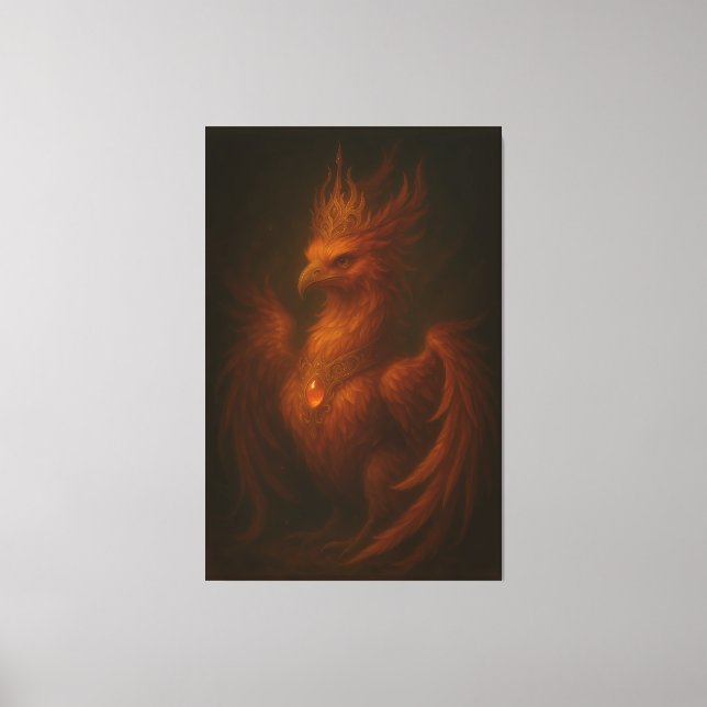Lienzo Royal Golden Phoenix – Elite Fine Art Collection (Anverso)